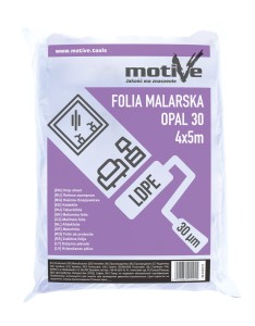 Folia Malarska Transparentna Gruba Plandeka 30 µm 4x5 m (20 m²) ŚREDNIA