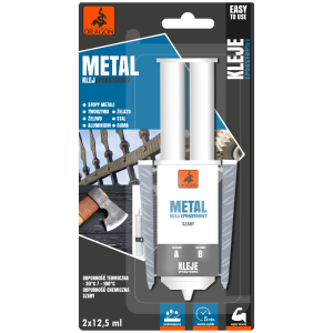 Klej Epoksydowy do Metalu 2 x 12,5 ml Strzykawka - Super Mocny, Wodoodporny