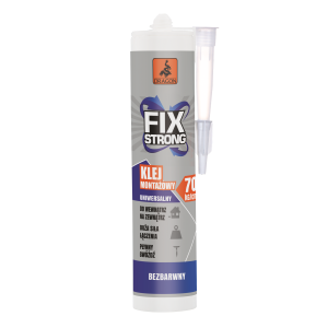 Klej Montażowy FIX Crystal Strong 280ml - Bezbarwny Profesjonalny Mocny