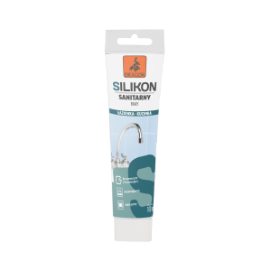 Silikon Sanitarny Elastyczny 100 ml Biały do Uszczelniania i Montażu
