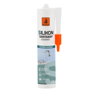 Silikon Sanitarny Elastyczny 280 ml Bezbarwny do Uszczelniania i Montażu