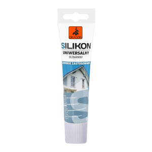 Silikon Uniwersalny Elastyczny 100 ml Bezbarwny do Uszczelniania i Montażu