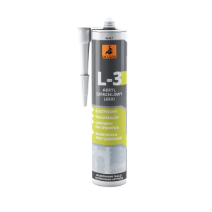 Akrylowy Uszczelniacz Szpachlowy Lekki 280 ml Wodoodporny, Malowalny