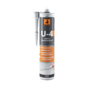 Uszczelniacz Akrylowy Uniwersalny 280 ml do Wypełniania Pęknięć i Spoin