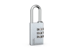 Kłódka Szyfrowa GERDA Aluminiowa Srebrna  20mm - 3 Dyski Szyfrujące