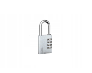 Kłódka Szyfrowa GERDA Aluminiowa Srebrna 40mm - 4 Dyski Szyfrujące