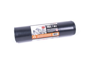 Worki Przemysłowe 70L (opak - 10 szt) 60x100cm, 70mikronów + Wzmacniane Dno