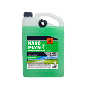 Letni Nano Płyn do Spryskiwaczy Premium o Zapachu Cytrynowym 4L z Lejkiem