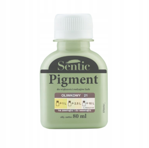 Pigment Akrylowy do Farb Wewnętrznych i Zewnętrznych OLIWKOWY D21 - 80 ml