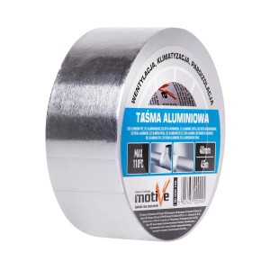 Taśma Aluminiowa Samoprzylepna 48mm/45m, 110° - Ogrzewanie Podłogowe, Klima
