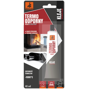 Klej Odporny na Temperaturę  do +1000°C - 40ml, Odporny na Chemię i Ciecze