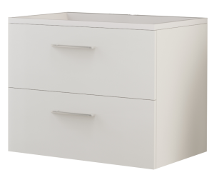 Szafka Łazienkowa Umywalkowa 60cm Senna Biała 2szuflady Ceramiczna Umywalka
