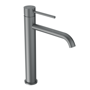 Bateria Umywalkowa Nablatowa Gun Metal Niepalcujący BALNEO Ceramiczna Głow.