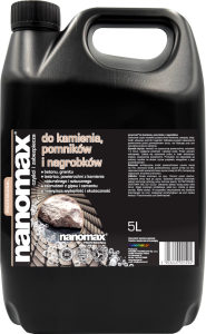 Płyn Do Kamienia Naturalnego Sztucznego Nagrobków NANOMAX 5L - PROFESSIONAL