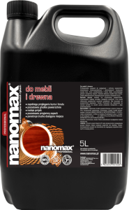Płyn do Pielęgnacji Mebli i Drewna NANOMAX 5L - Środek z Serii PROFESSIONAL