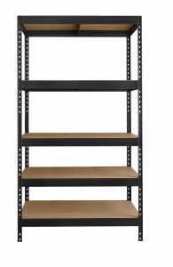 Regał Metalowy Magazynowy Garażowy 180x120x60 Czarny Bezśrubowy - 1375kg