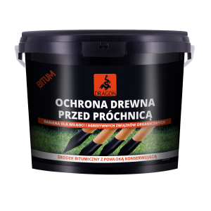 Środek Do Ochrony Drewna Przed Próchnicą Bitum 3L - Hydroizolacja