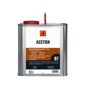 Aceton Techniczny - Odtłuszczacz Rozpuszczalnik Zmywacz 2,5L Dragon Puszka