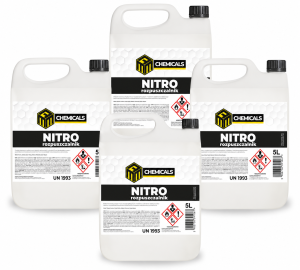Nitro 4x5L - Rozpuszczalnik MRM - Rozcieńczalnik, Zmywacz Szybkoschnący 